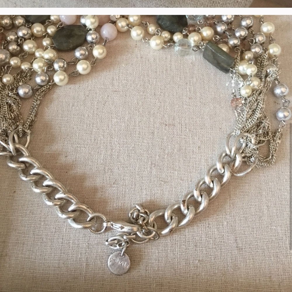 Stella & Dot | Gorgeous Labradorite + Silver Multi-layer Oslo Necklace Rโฆ - Picture 12 of 15